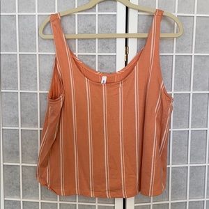 RVCA Tie Knot/Slit Sides Tank (Size L)